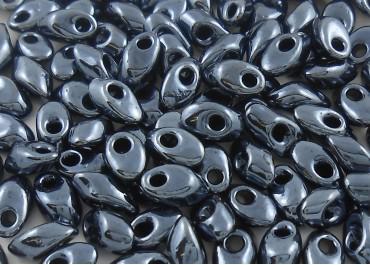 Long magatama Gunmetal