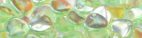Rose Petal Light Peridot AB 8x7mm