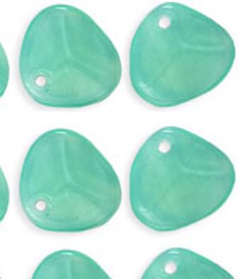 Rose Petal milky peridot 14x13mm