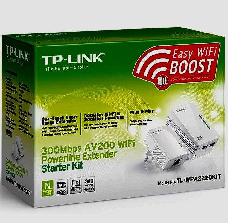 240V-on LAN-wifi Powerline adapter TL-WPA2220KIT
