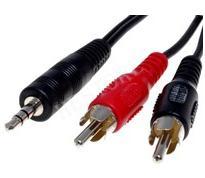 audió 3.5mm Jack - 2x RCA cable 1,2m CABLE-458