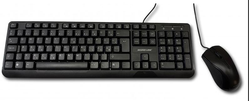 Billentyűzet egérrel vezetékes USB