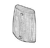 Első index bal búra Fiat Uno 83-89 fehér