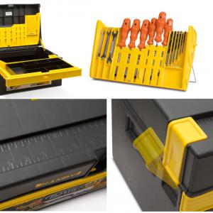 MŰANYAG SZERSZÁMOS LÁDA 380 x 220 x 270 mm