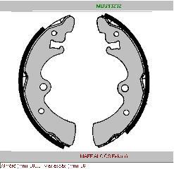 Fékpofa hátsó Nissan 77-84 Unix32232