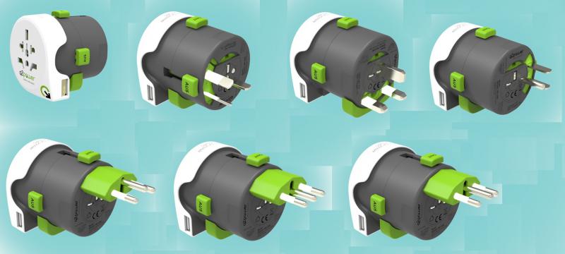 Hálozati Adapter, utazó adapter USB-vel