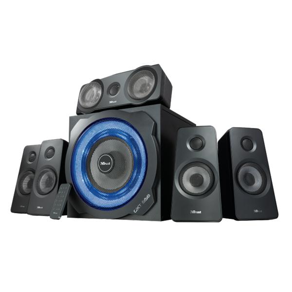 Hangszóró 5.1 - GXT 658 Tytan Fekete (LED világítás; 180W RMS
