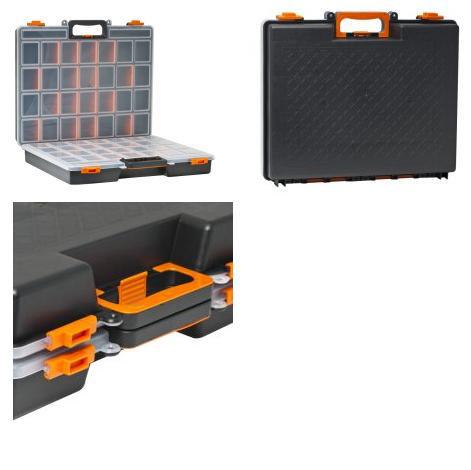 Műanyag  alkatrész, csavartartó doboz dupla