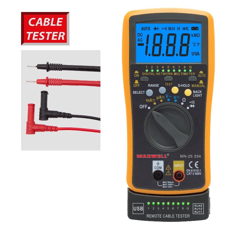 Műszer kombinált kábel tesztelő 25334