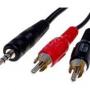 audió 3.5mm Jack - 2x RCA cable 1,2m CABLE-458