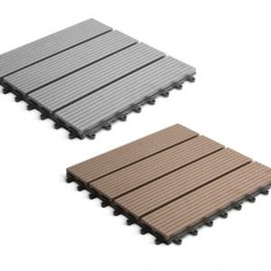 Padlóburkolat 4 léces 30 x 30cm világosbarna 11db / csomag WPC