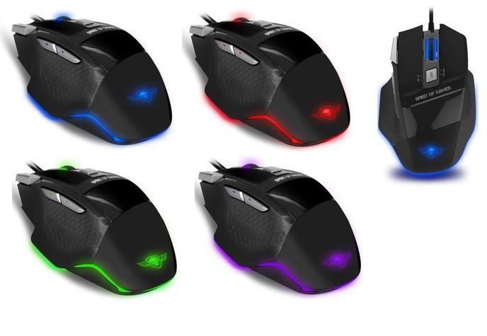 USB gamer egér változó led fény, 3500dpi