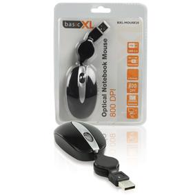 USB Mou BasicXL Optikai  Noteb. BK BXL-MOUSE20
