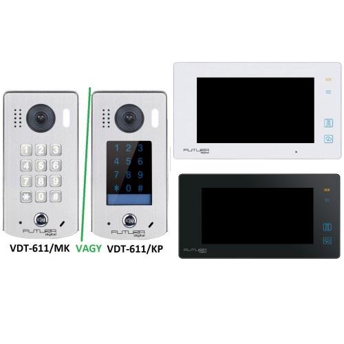Video kaputelefon digital  kapunyitó nyitó monitorral kpl. soklakáshoz is 2kapunyitás