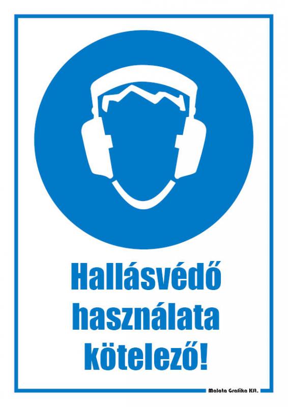 Hallásvédő, fülvédő használata kötelező!