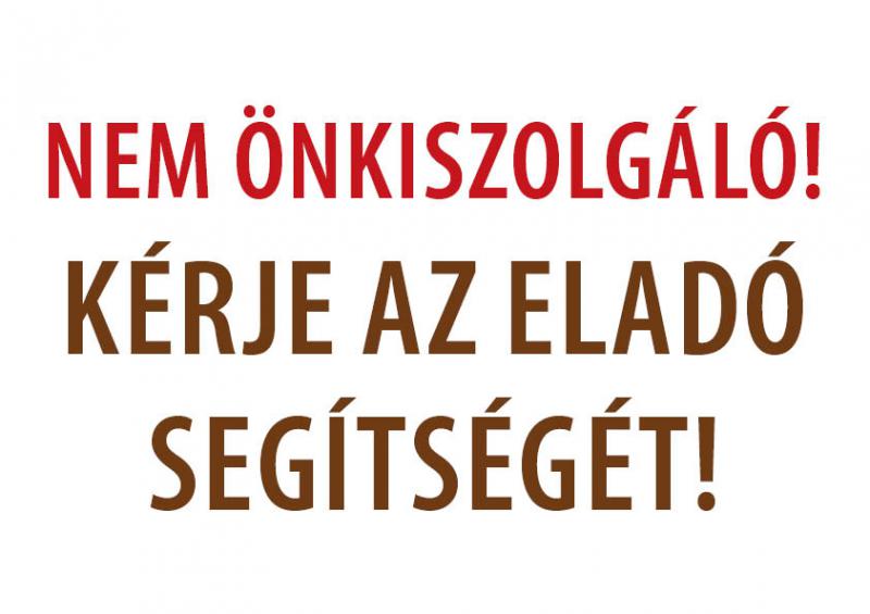 Kérje az eladó segítségét! - A/4 tábla
