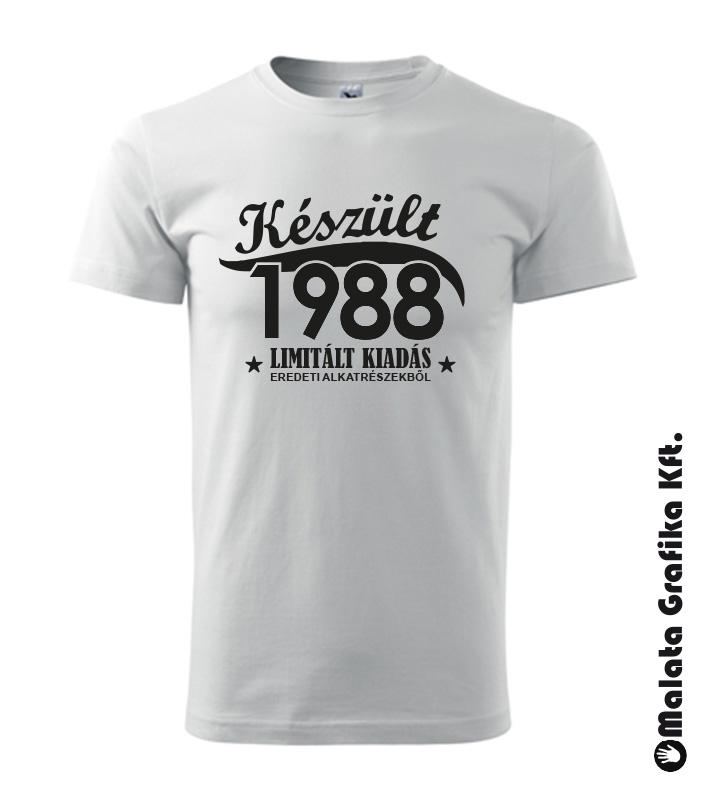 készült limitál kiadás eredeti alkatrészekből póló választható évszámmal