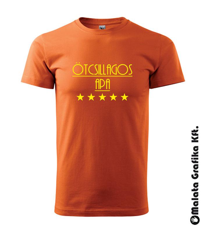 Ötcsillagos apa póló