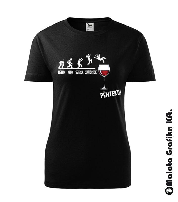 Party Péntek - boros póló