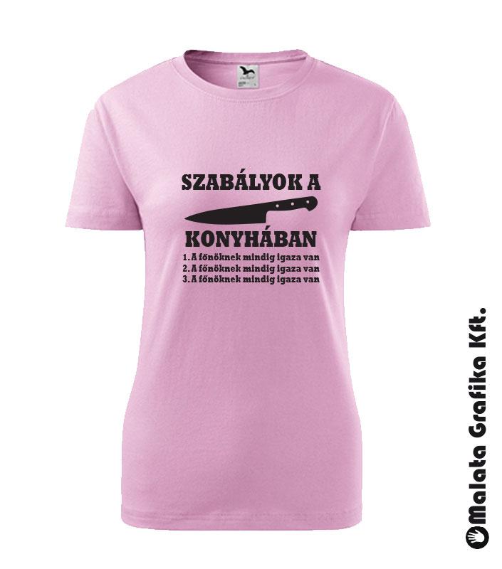 Szabályok a konyhában póló