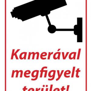 Kamerával megfigyelt terület!