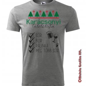 Karácsonyi túlélőlista póló