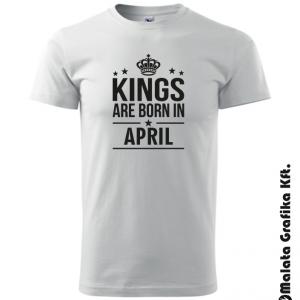 Kings are born póló választható hónappal