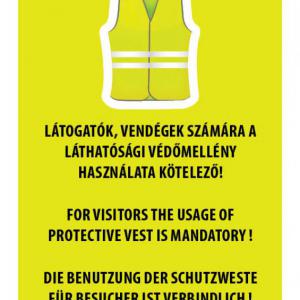Láthatósági védőmellény használata kötelező
