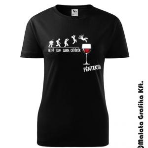 Party Péntek - boros póló