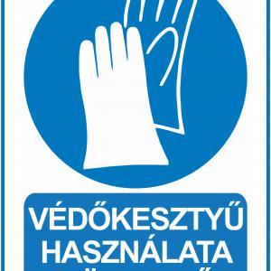 Védőkesztyű használata kötelező!