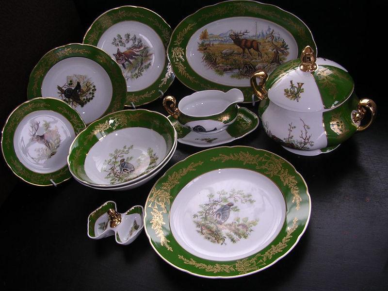 Étkészlet vadász 25 részes erdei vadmintás 763