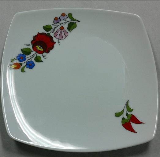 Étkészletből csemegés tányér 19,5x19,5cm /szögletes/