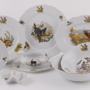 Étkészlet erdei vad vadász   25 részes 363