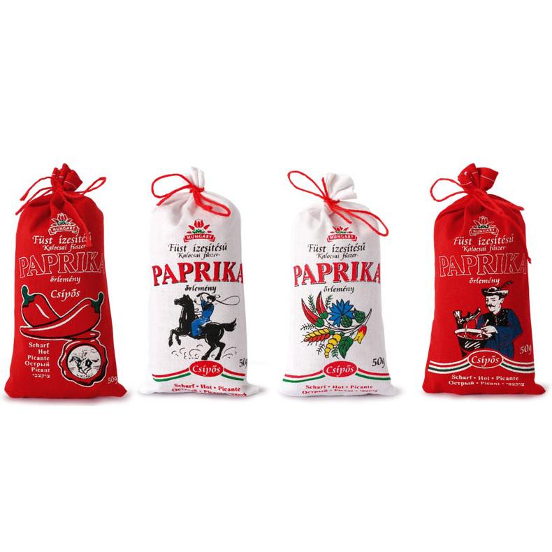 Füst ízű fűszerpaprika őrlemény vászonzsákban 50g