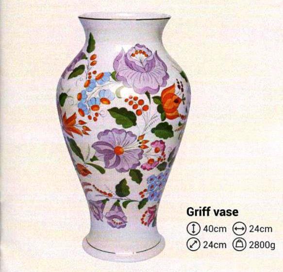 Váza Griff szomorú kalocsai
