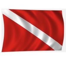zászló Búvár a vízben hajózászló