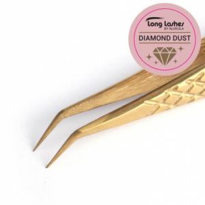 Long Lashes Diamond Dust rövid fejű szempilla csipesz (33026)