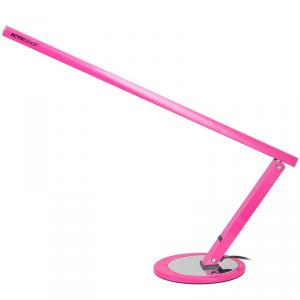 Műkörmös asztali lámpa, fénycsöves , pink