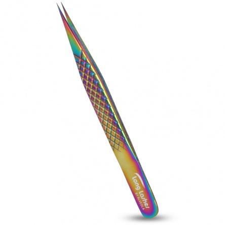 Long Lashes szempilla csipesz egyenes - multicolor, 12cm (33015)