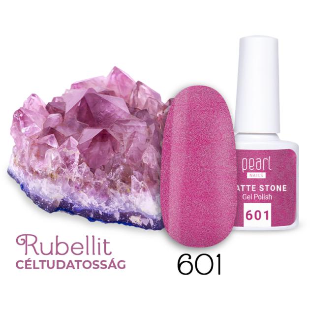 Matte Stone 601 gél lakk - pink "Rubellit"
