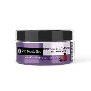 Bőrradír és Testradír - Mangó-levendula Sóradír Peeling 300g