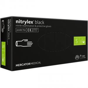 nitrylex® black púdermentes nitril kesztyű (L méret) (UTOLSÓ DARAB!)
