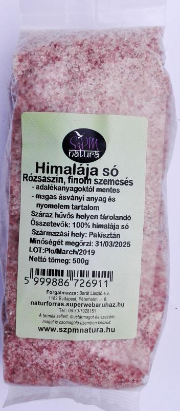 Himalája só rózsaszín finom szemcsés 500g