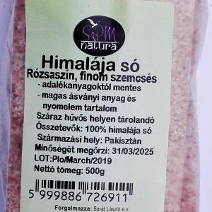 Himalája só rózsaszín finom szemcsés 500g