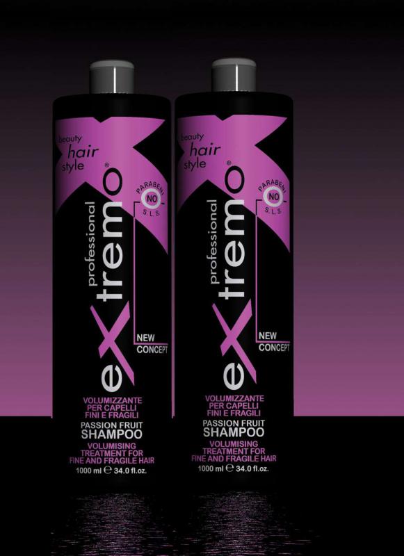 -Volumizzante Keratinnal Extremo sampon -Megemeli a hajat, dús hatást biztosít 1000 ml PARABÉN ÉS SLS MENTES!