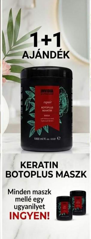 AKCIÓ! Botoplus Maszk Keratin  1000 ml 1+1 AJÁNDÉK!