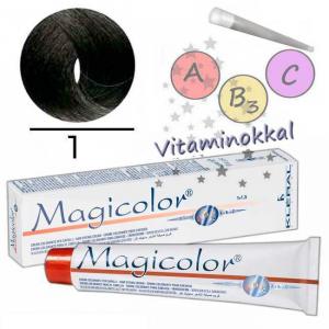1, Fekete -Magicolor hajfesték A, B3 és C vitaminokkal (Szakmai árakért regisztrálj és add meg adószámodat!)