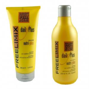 Táplálja és mélyen regenerálja a száraz és sérült hajat. Hajmaszk- Freelimix Nutri-Plus 1000 ml
