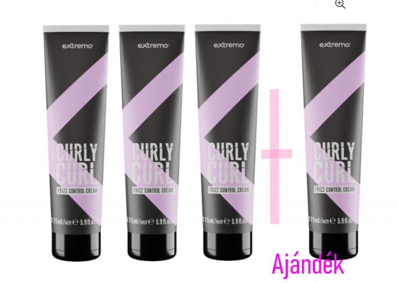 EXTREMO-Curly -Frizz and Control Cream 3+ 1 AJÁNDÉK !