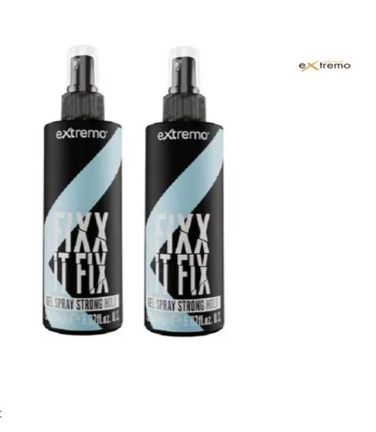 EXTREMO Fixx It Fix Gel Spray Strong Hold 2 db-os csomag - Kedvezménnyel!